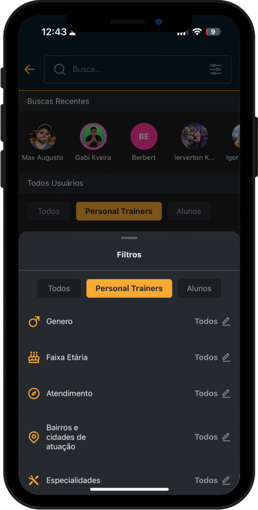 Busca Personal Trainer