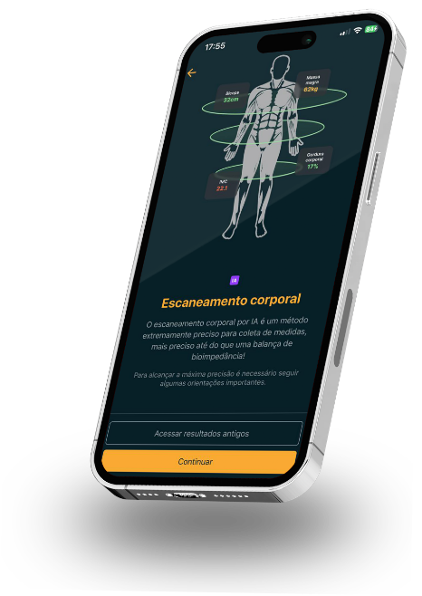 Smartphone Scaneamento Corporal App