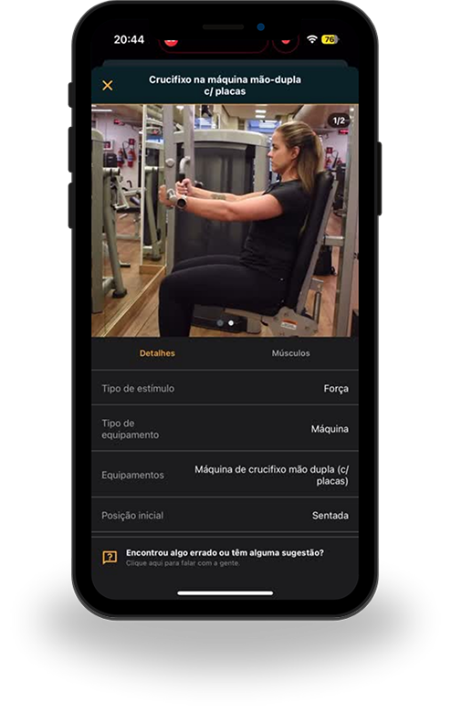 Treino tela app