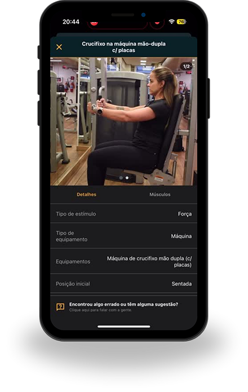 Treino tela app