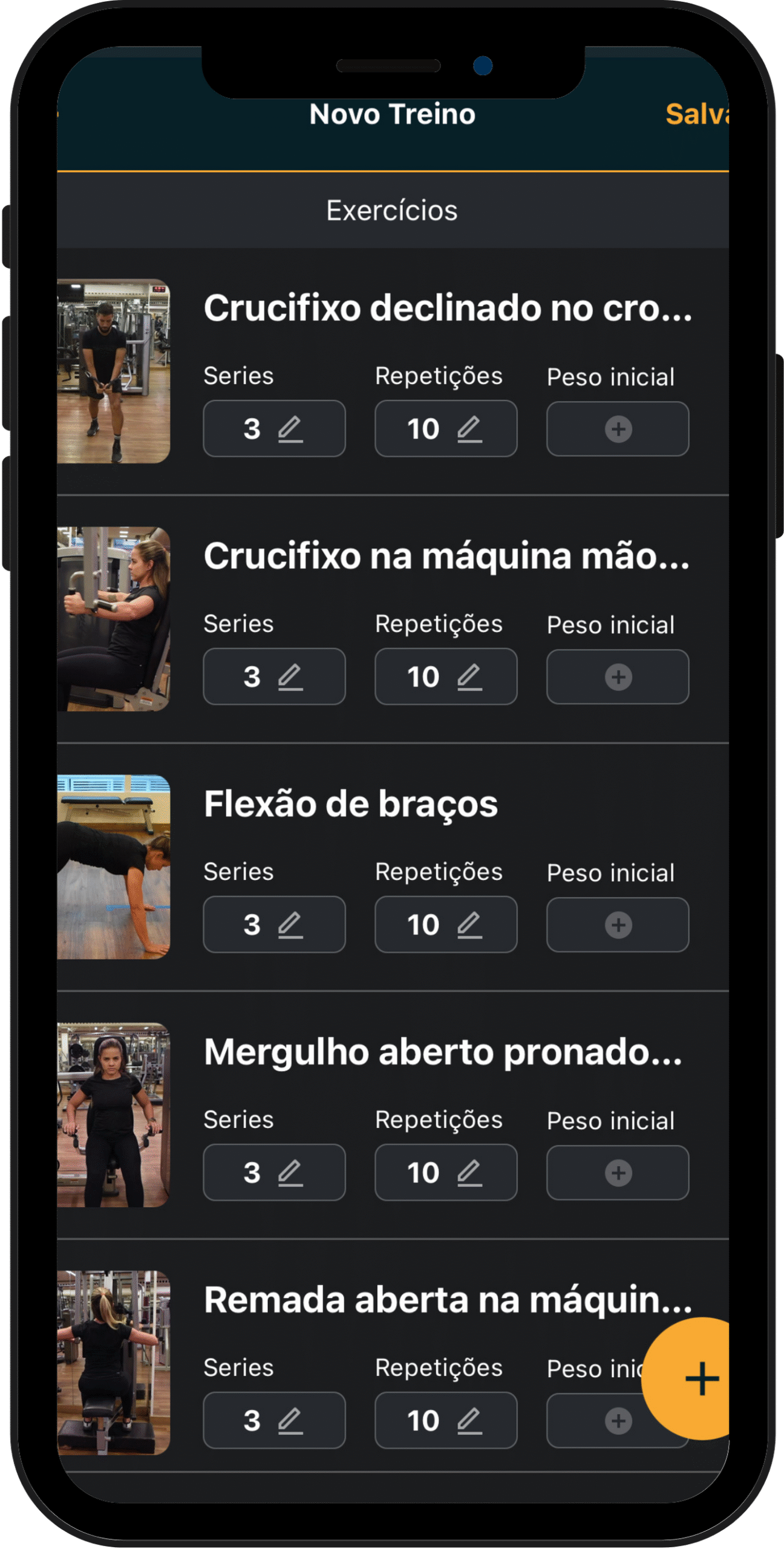 Treino app