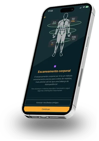 Smartphone Scaneamento Corporal App