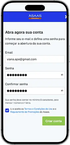 Abrir conta no Assas