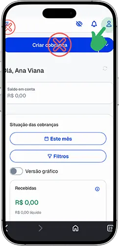 Tela de cobrança. Não criar nada nessa tela.